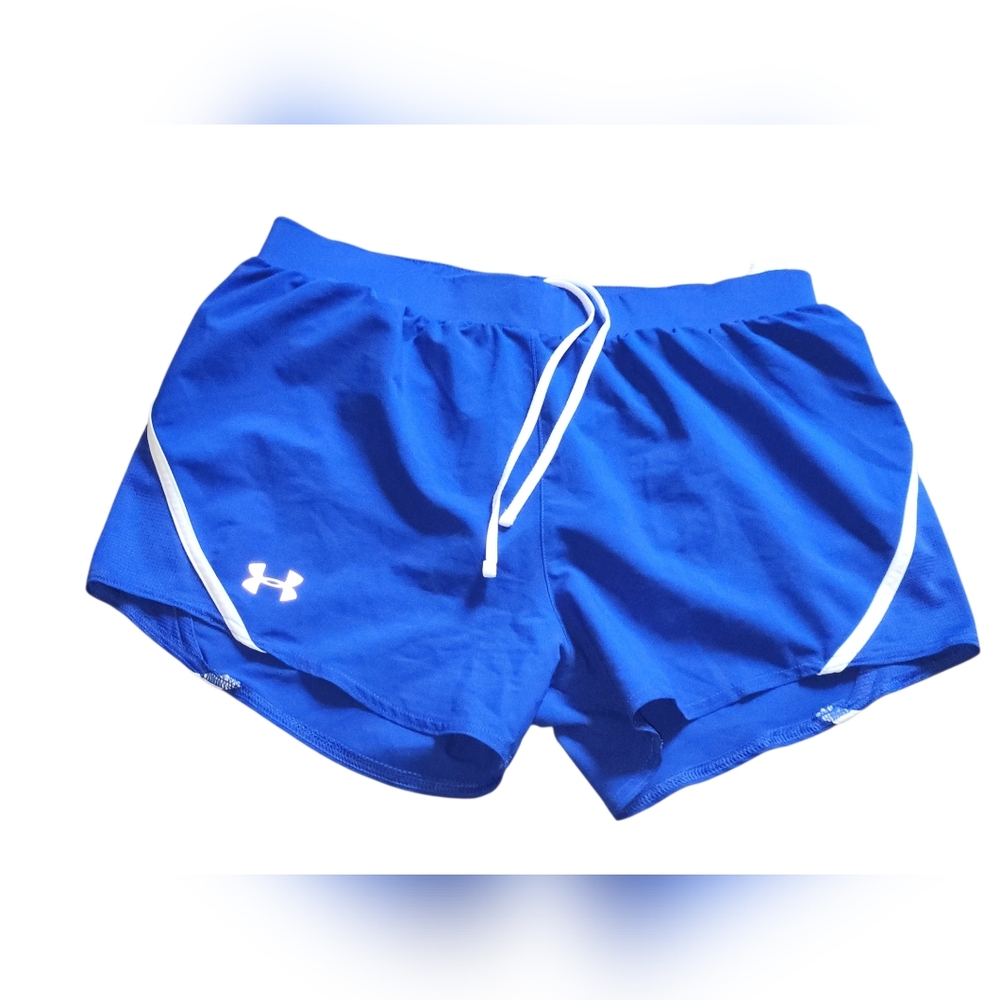 Under Armour Heat Gear Loose Fit Training Running Blue Sports Shorts